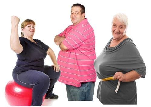 Overvægtige mennesker - to kvinder og en mand